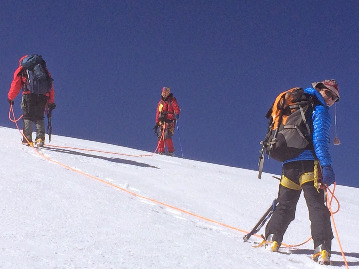 Climbing at Tsambargarav peak 4200m with Golden Eagle Festival